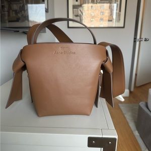 Acme studios Masibi mini knotted leather bag with strap